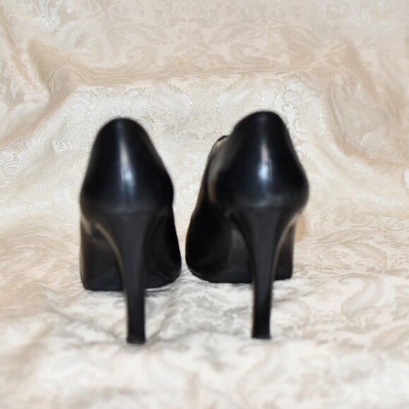 Leather Zipper Michael Kors Peep Toe Heels Peep Toe Booties Size 8 - Picture 7 of 11